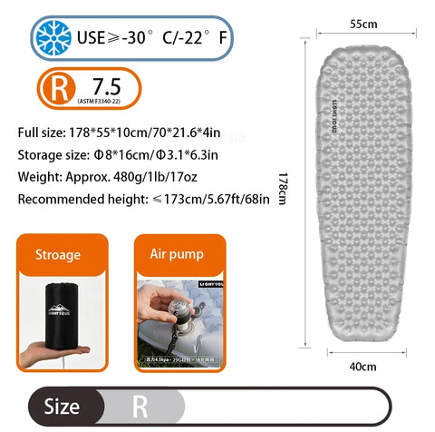 Image of Light Tour R7.5/R4.2 20D Sleeping Pad