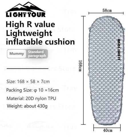 Image of Matelas de couchage Light Tour R3.5/R5.8 en nylon 20D