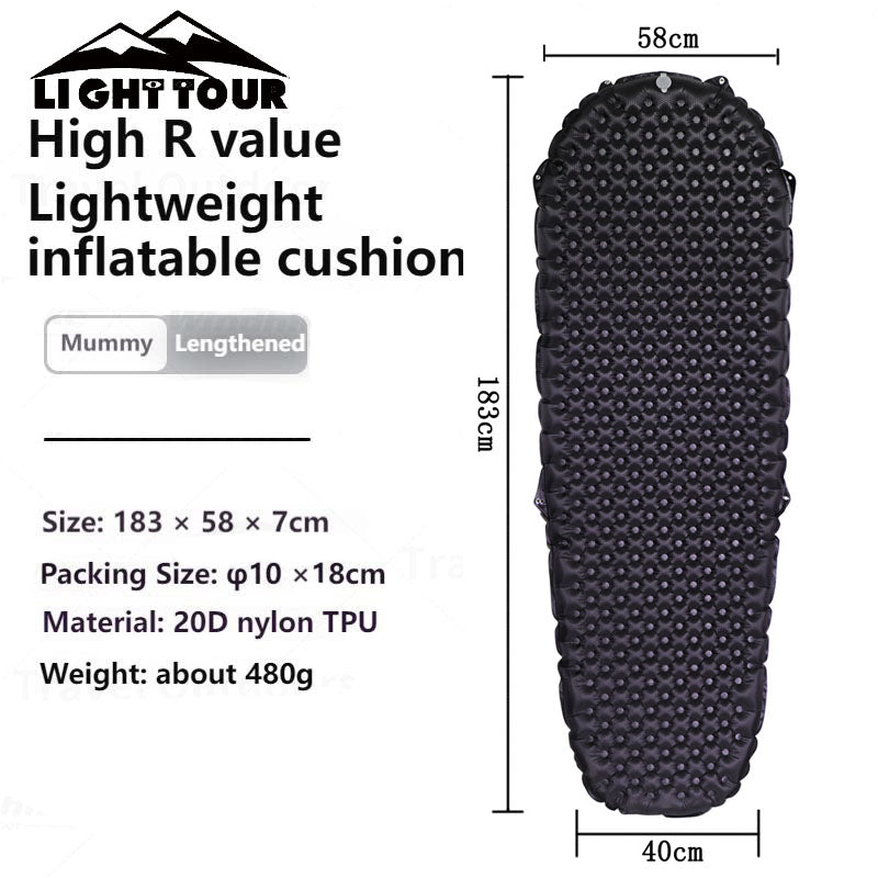 Matelas de couchage Light Tour R3.5/R5.8 en nylon 20D