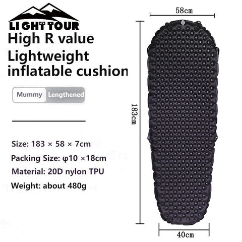 Image of Matelas de couchage Light Tour R3.5/R5.8 en nylon 20D