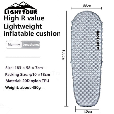 Image of Matelas de couchage Light Tour R3.5/R5.8 en nylon 20D