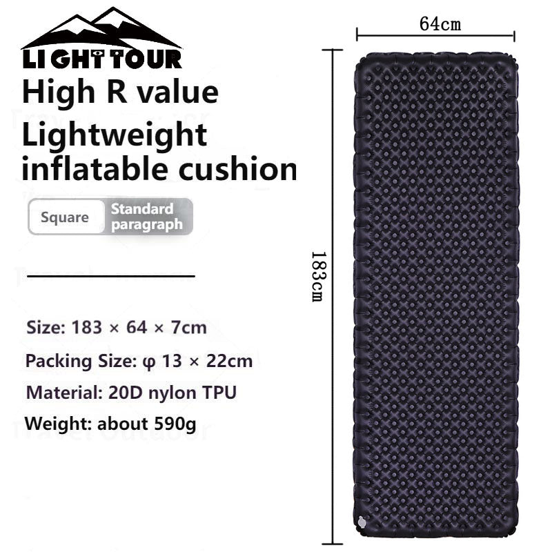 Matelas de couchage Light Tour R3.5/R5.8 en nylon 20D
