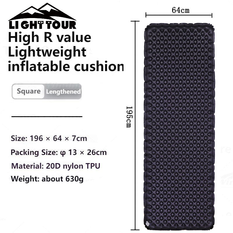 Matelas de couchage Light Tour R3.5/R5.8 en nylon 20D