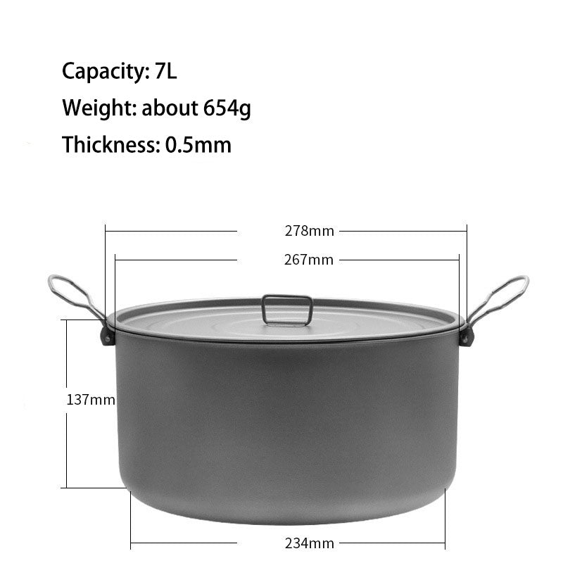 Whislux Titanium 5/7L Topf