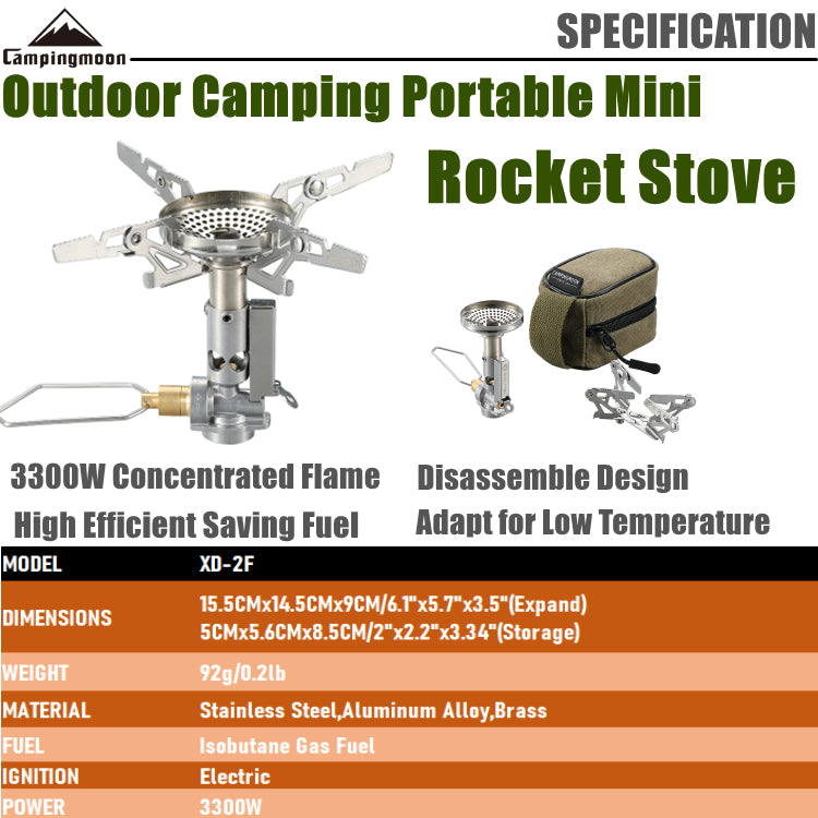Campingmoon Rocket Stove XD-2F