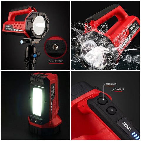 Image of Sunrei TZ800 Long Distance LED + COB Flashlight