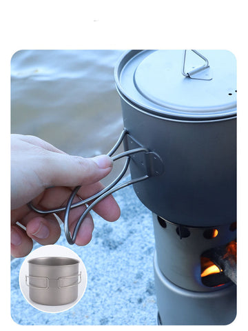 Image of Whislux Titanium Portable Firewood Stove Set