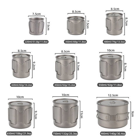 Image of Whislux Titanium Cup with Lid