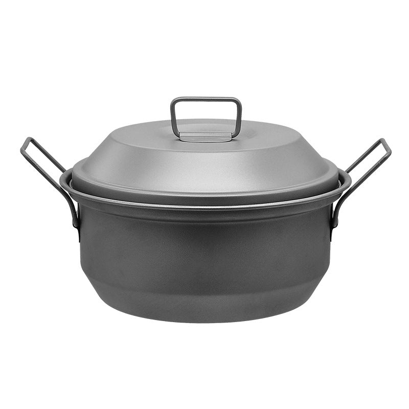 Whislux Titanium 1100ml Double Handles Flying Saucer Pot