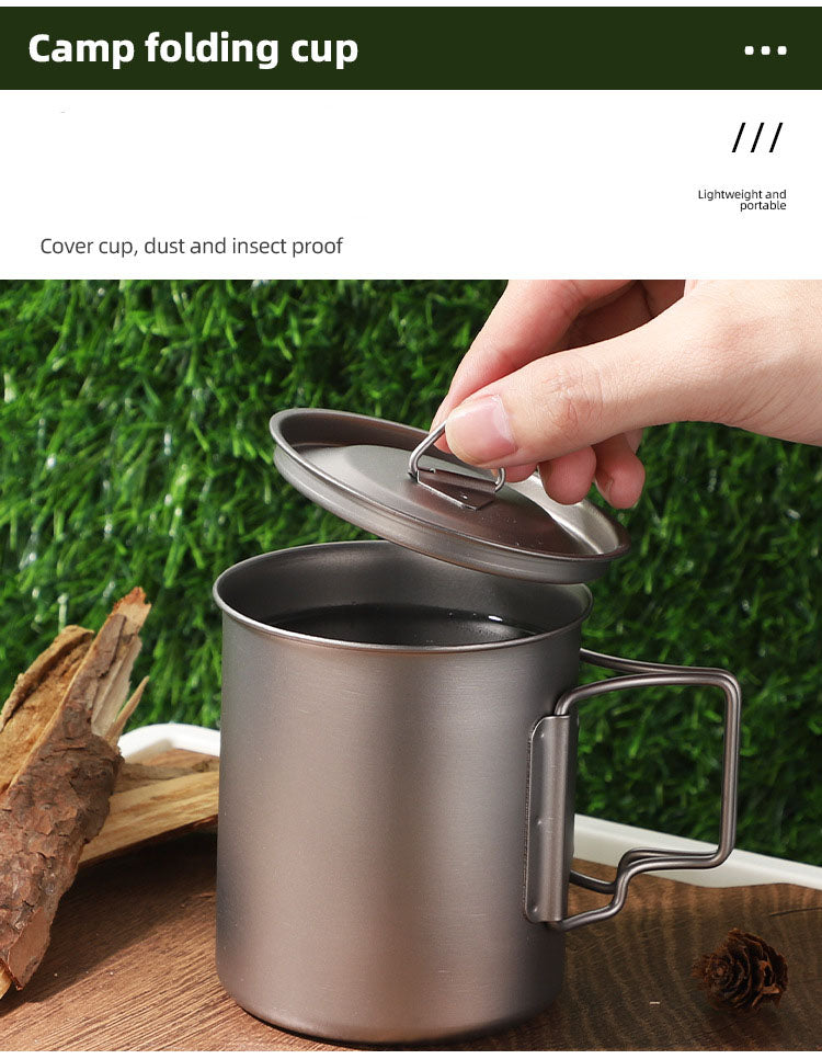 Whislux Titanium Cup with Lid