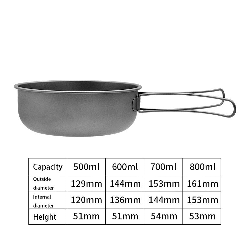 Whislux Titanium Folding Pan