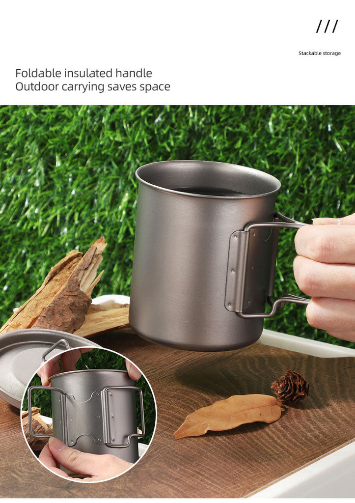 Whislux Titanium Cup with Lid