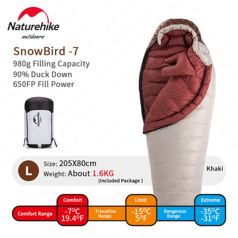Image of Naturehike SnowBird Sleeping Bag