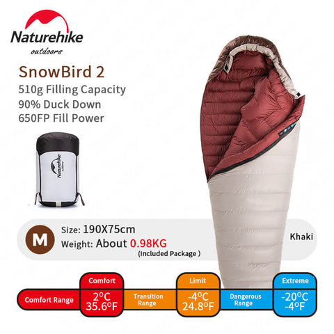 Image of Naturehike SnowBird Sleeping Bag