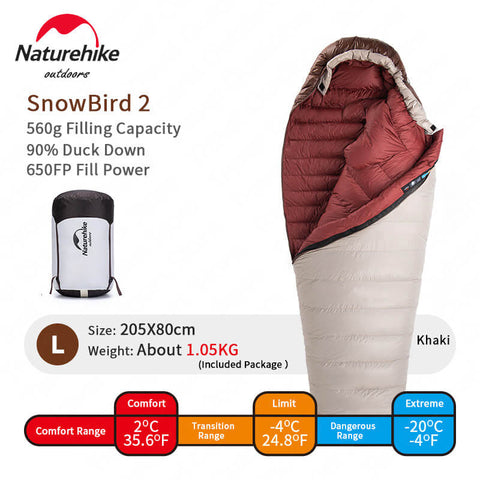 Image of Naturehike SnowBird Sleeping Bag