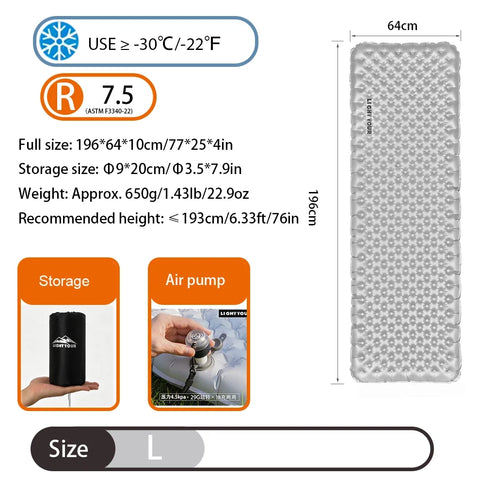 Image of Light Tour R7.5/R4.2 20D Sleeping Pad