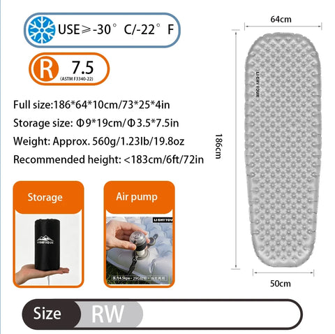 Image of Light Tour R7.5/R4.2 20D Sleeping Pad