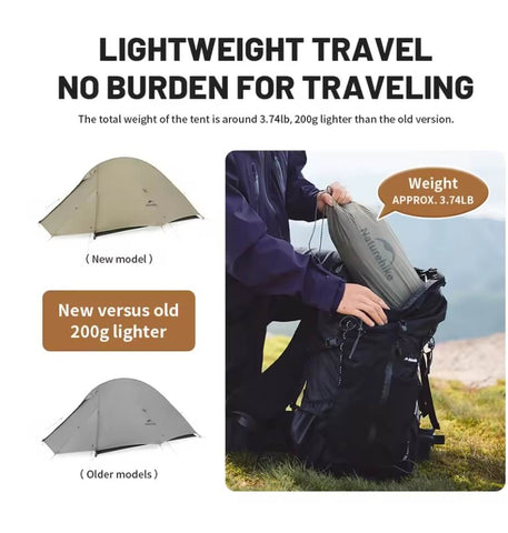 Image of Naturehike Cloud Up 1/2 Pro Tent