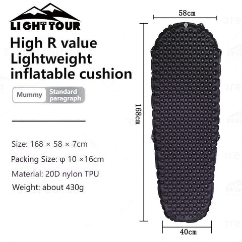 Image of Light Tour R3.5/R5.8 Sleeping Pad 20D Nylon