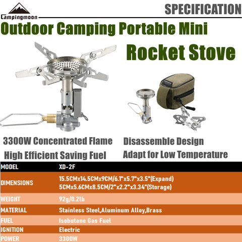 Image of Campingmoon Rocket Stove XD-2F