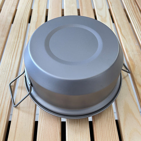 Image of Whislux Titanium 1100ml Double Handles Flying Saucer Pot