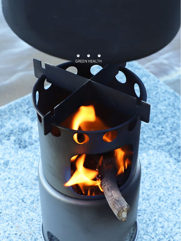 Image of Whislux Titanium Portable Firewood Stove Set