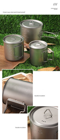 Image of Whislux Titanium Cup with Lid