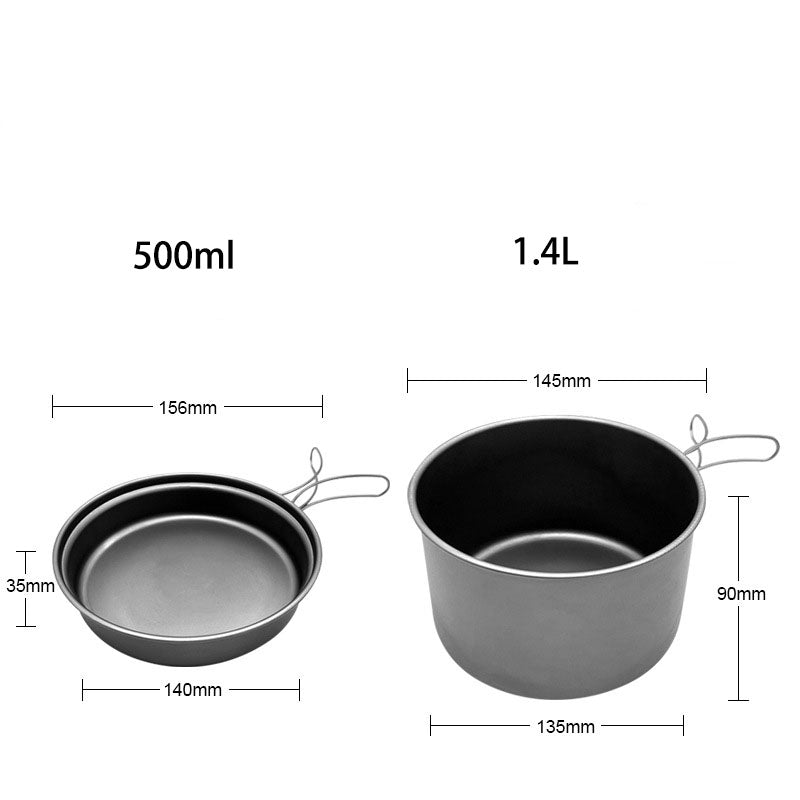 Whislux Titanium Frying Pan Set